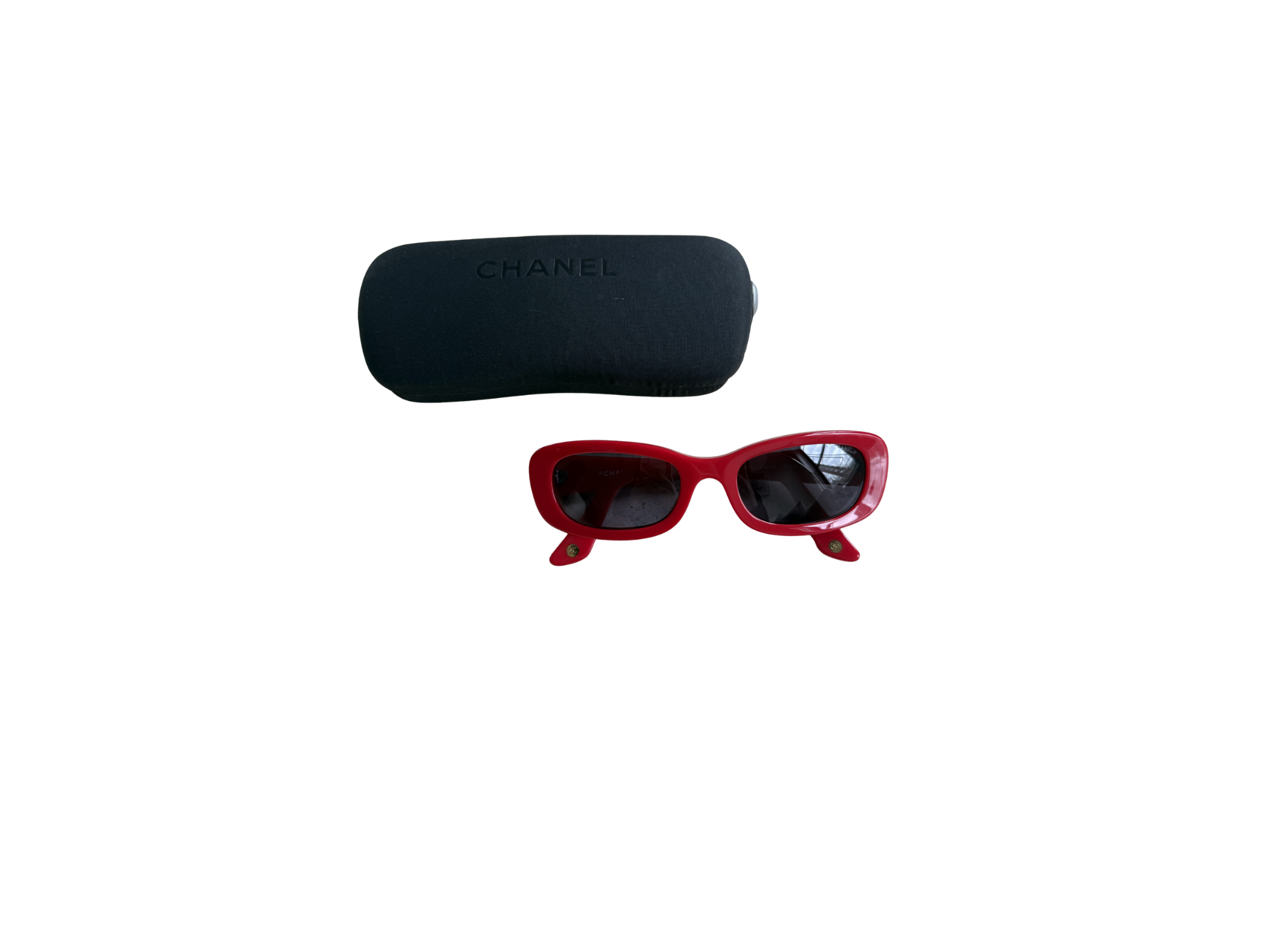 Chanel Red CC Sunglasses