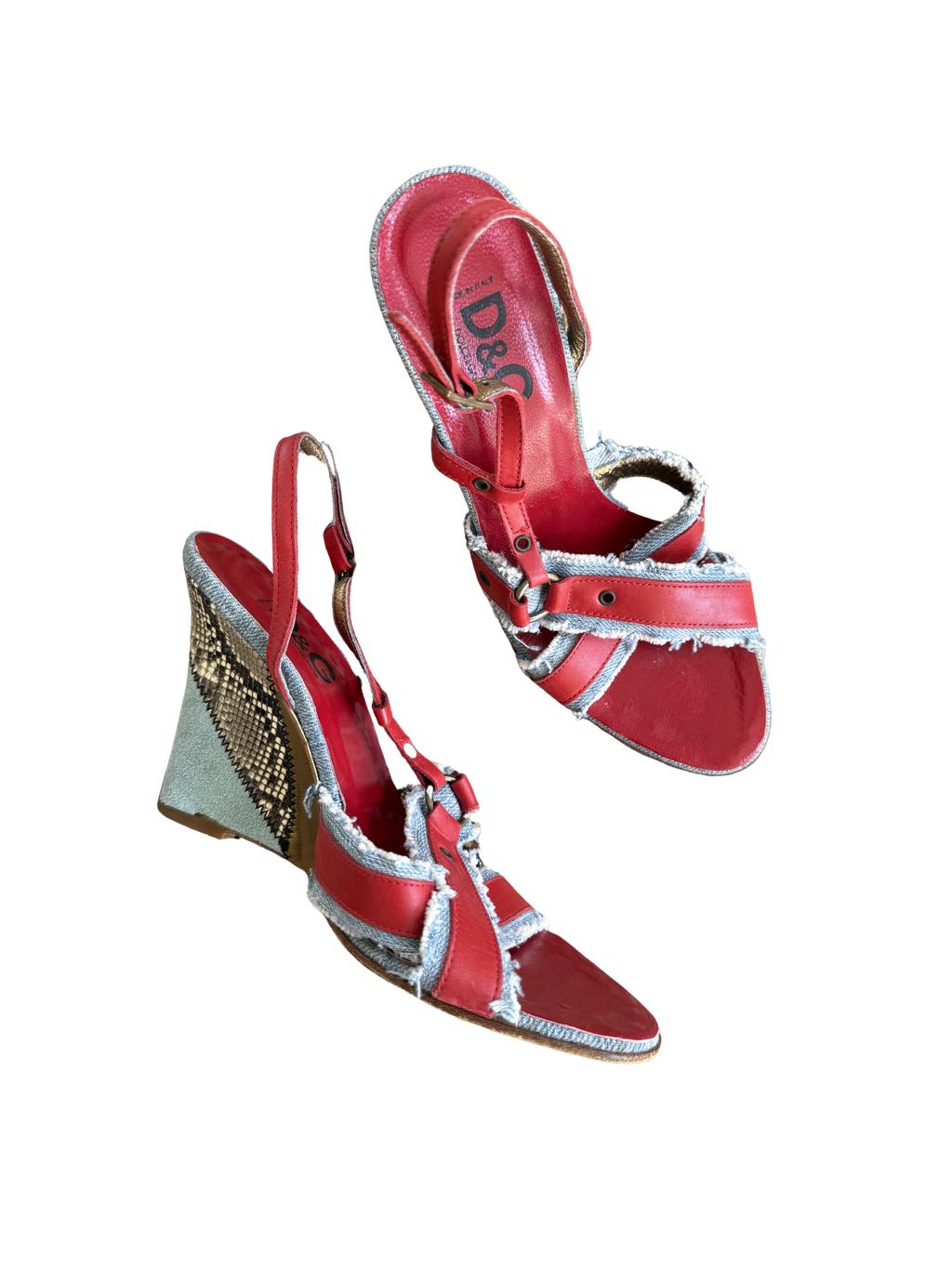 Dolce & Gabbana Denim Wedges