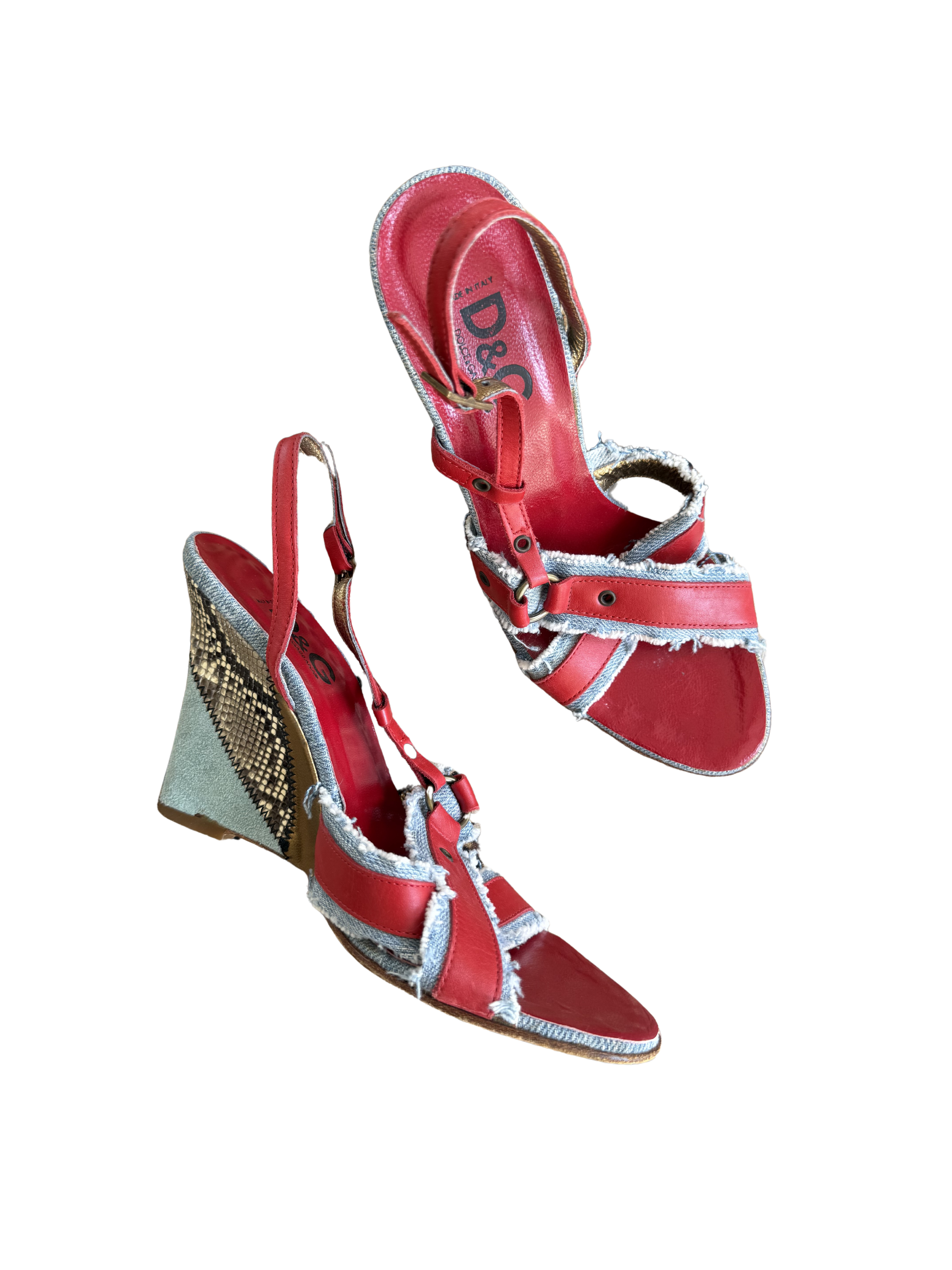 Dolce & Gabbana Denim Wedges