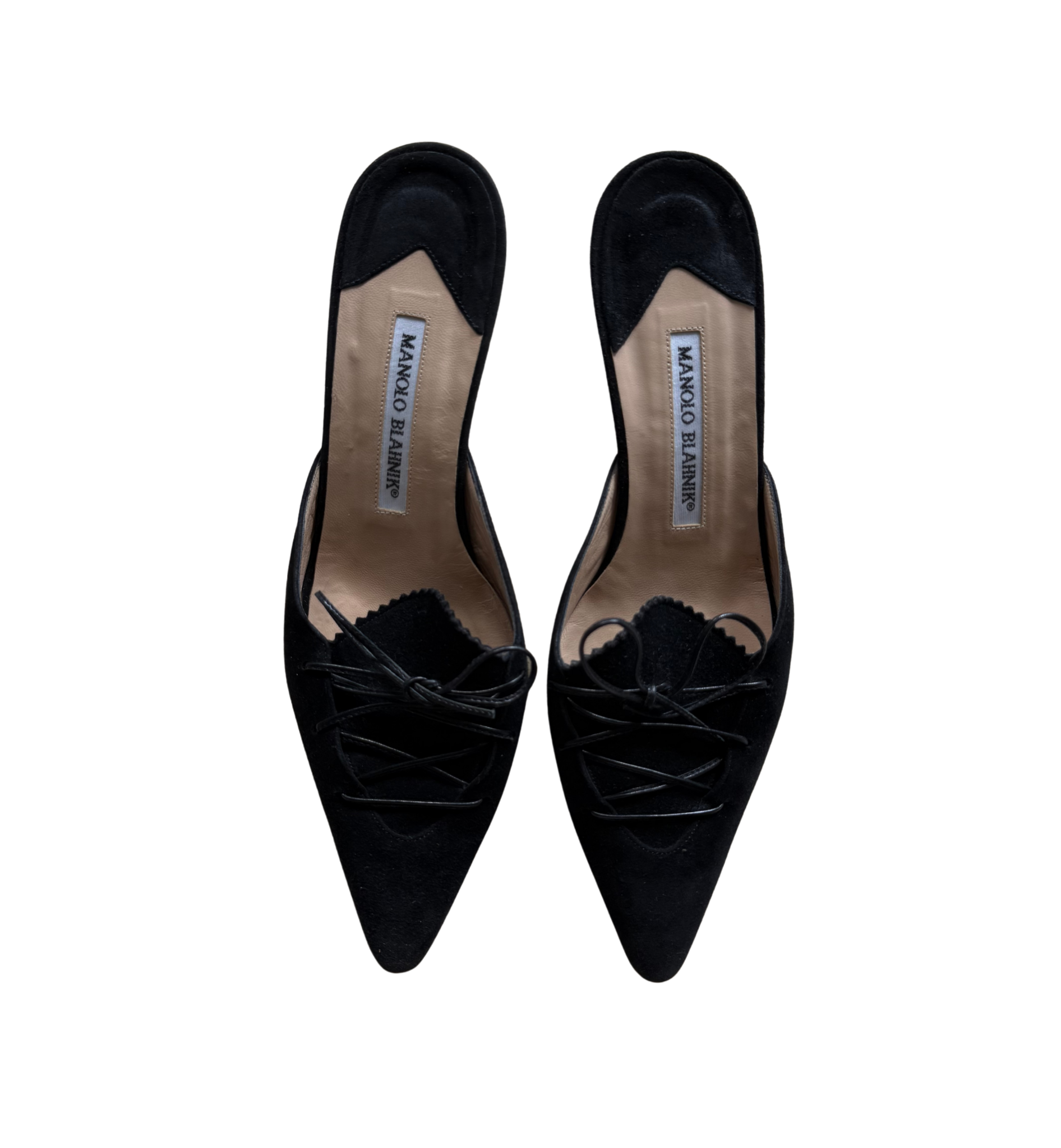 Manolo Blahnik Suede Mules 37