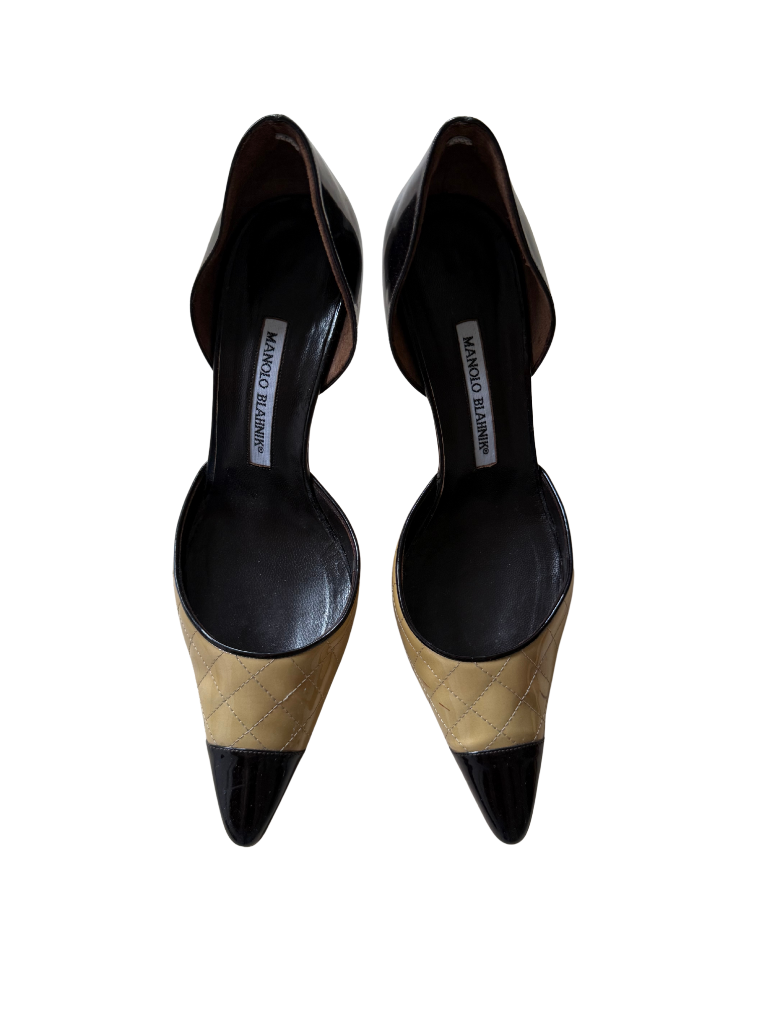 Manolo Blahnik Patent Leather D'Orsay Heels 40