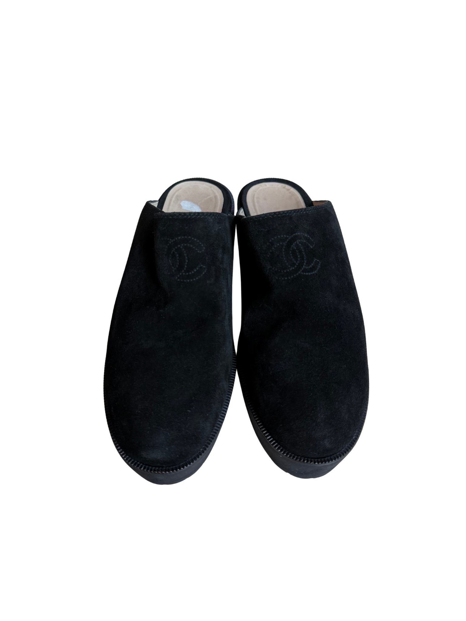Chanel Interlocking CC Logo Mules