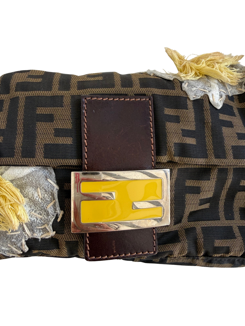 Fendi Zucca Mama Baguette Shoulder Bag