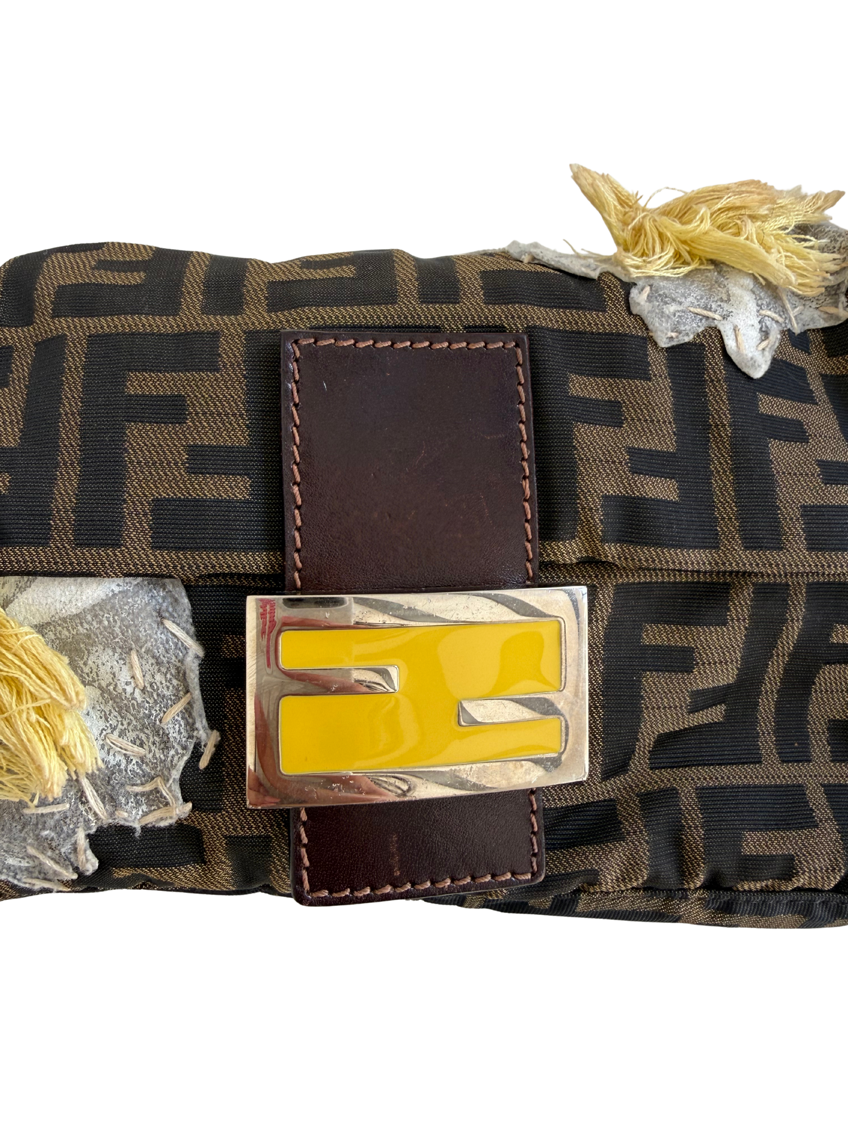 Fendi Zucca Mama Baguette Shoulder Bag