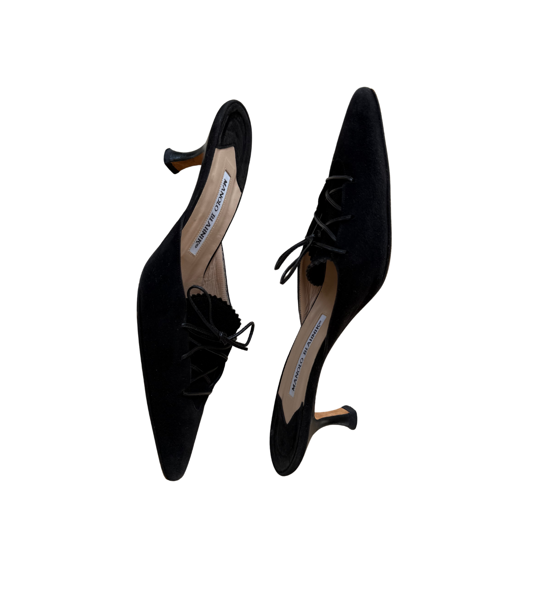 Manolo Blahnik Suede Mules 37