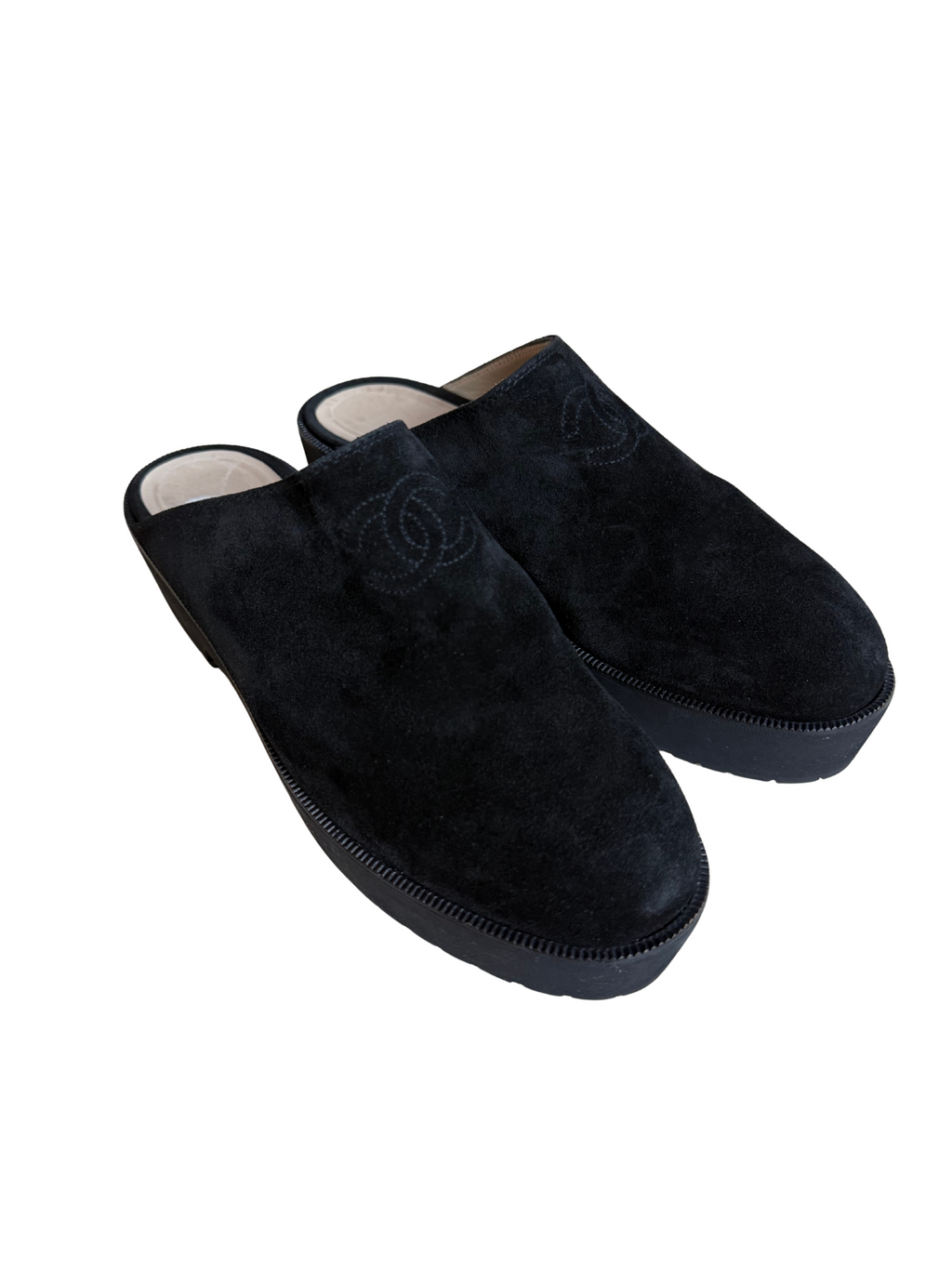 Chanel Interlocking CC Logo Mules