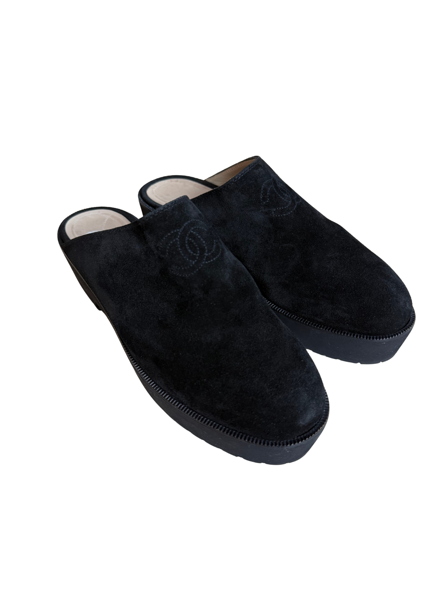 Chanel Interlocking CC Logo Mules