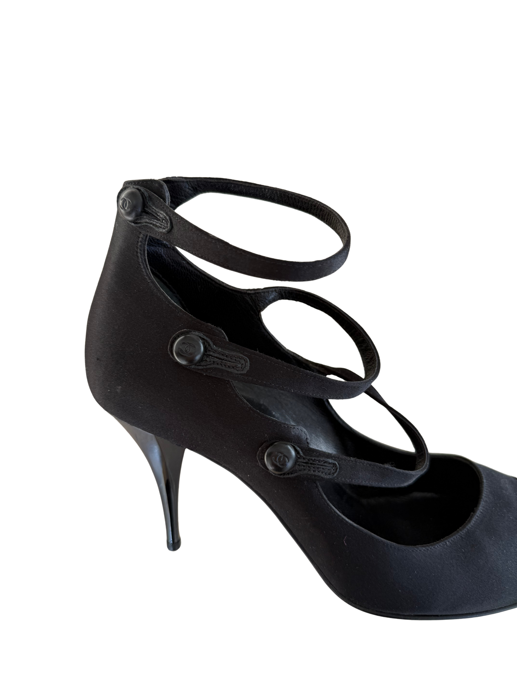 Chanel Satin Heels 38