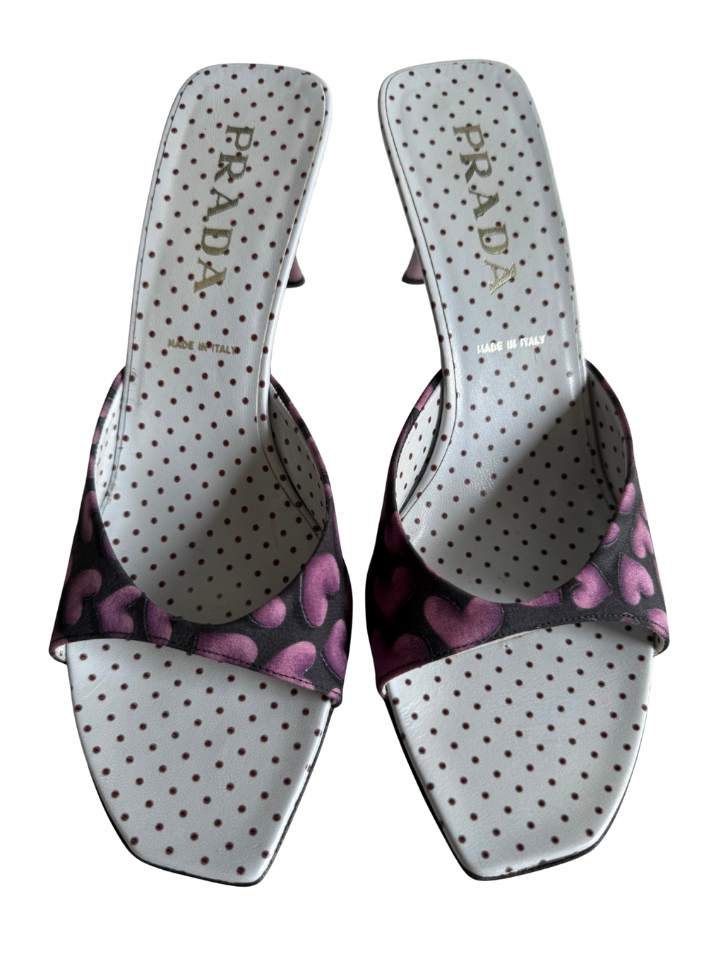 Prada S/S2000 Pink Heart Heels