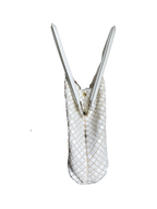 Vintage 1950’s White Lacquer Top Handle Bag