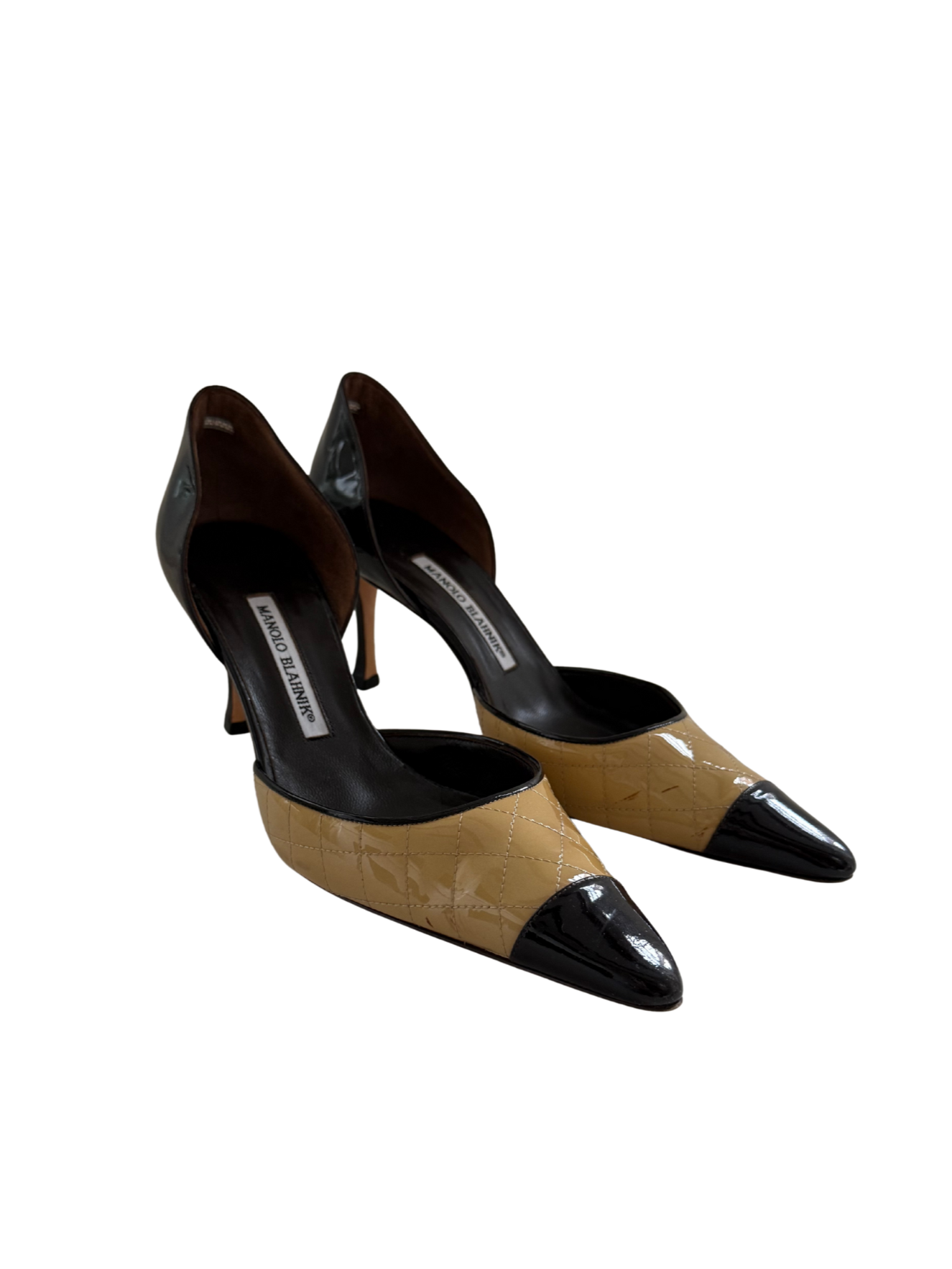 Manolo Blahnik Patent Leather D'Orsay Heels 40