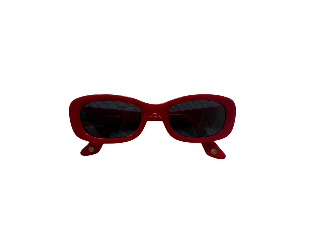 Chanel Red CC Sunglasses
