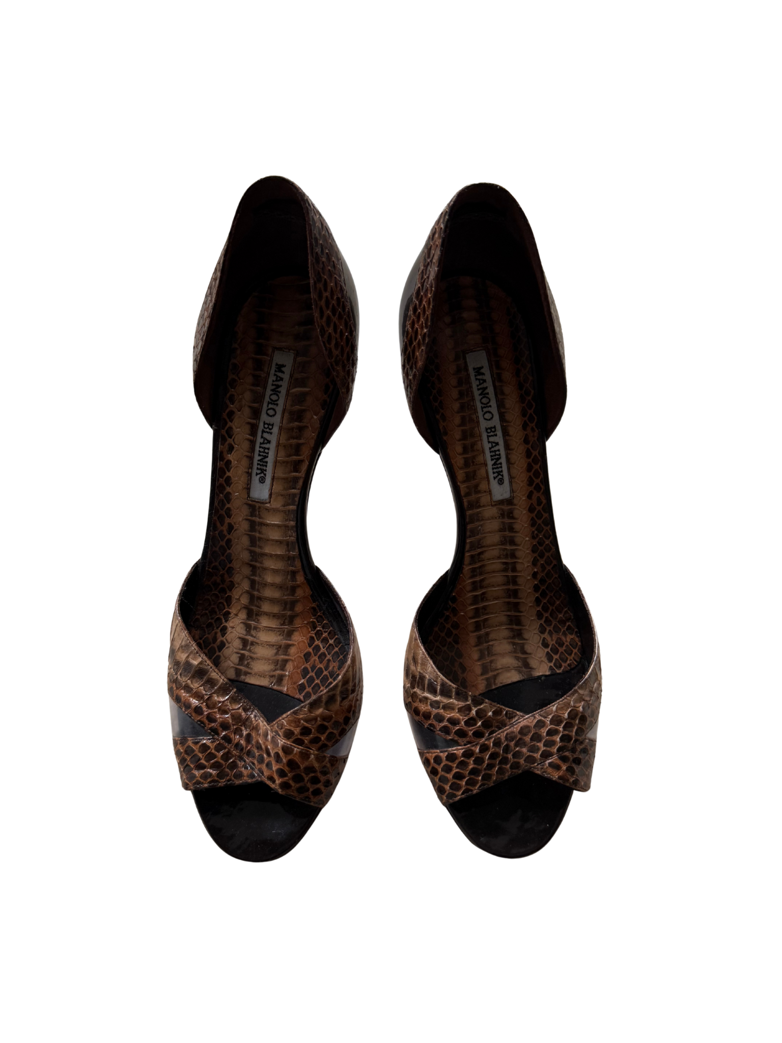 Manolo Blahnik Python Heels 38.5