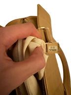 Chanel Beige Quilted Chocolate Bar Bag