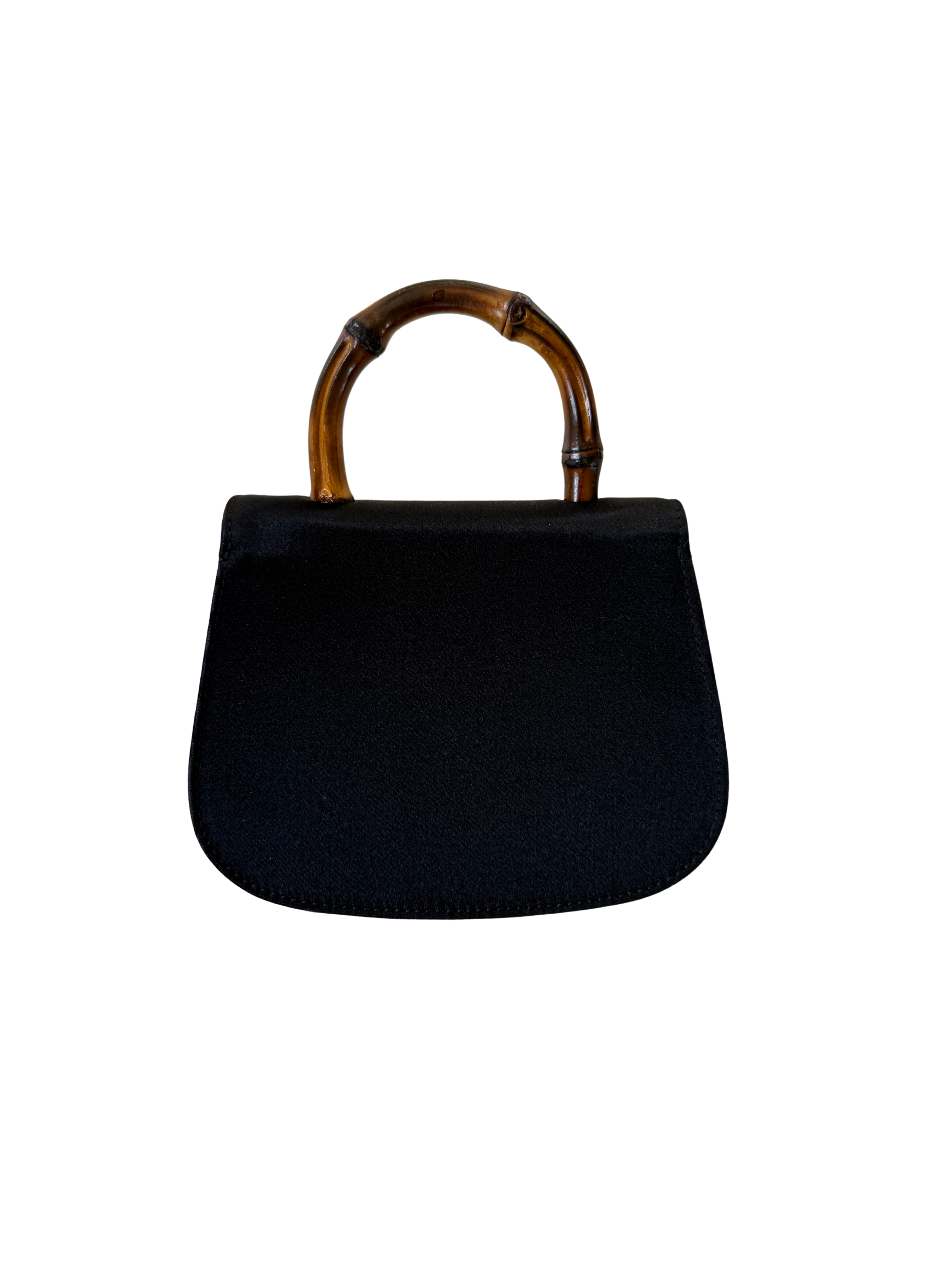 Gucci Bamboo Mini Satin Bamboo Bag