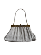 Whiting & Davis Ivory Mesh Purse