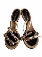Chanel Satin Bow Heels