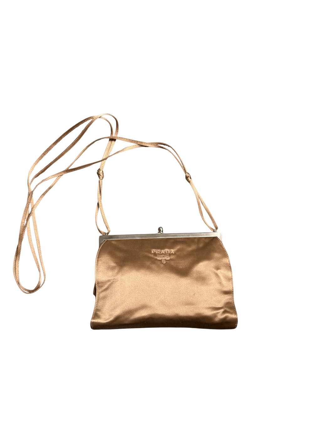 Prada Pink Satin Shoulder Bag