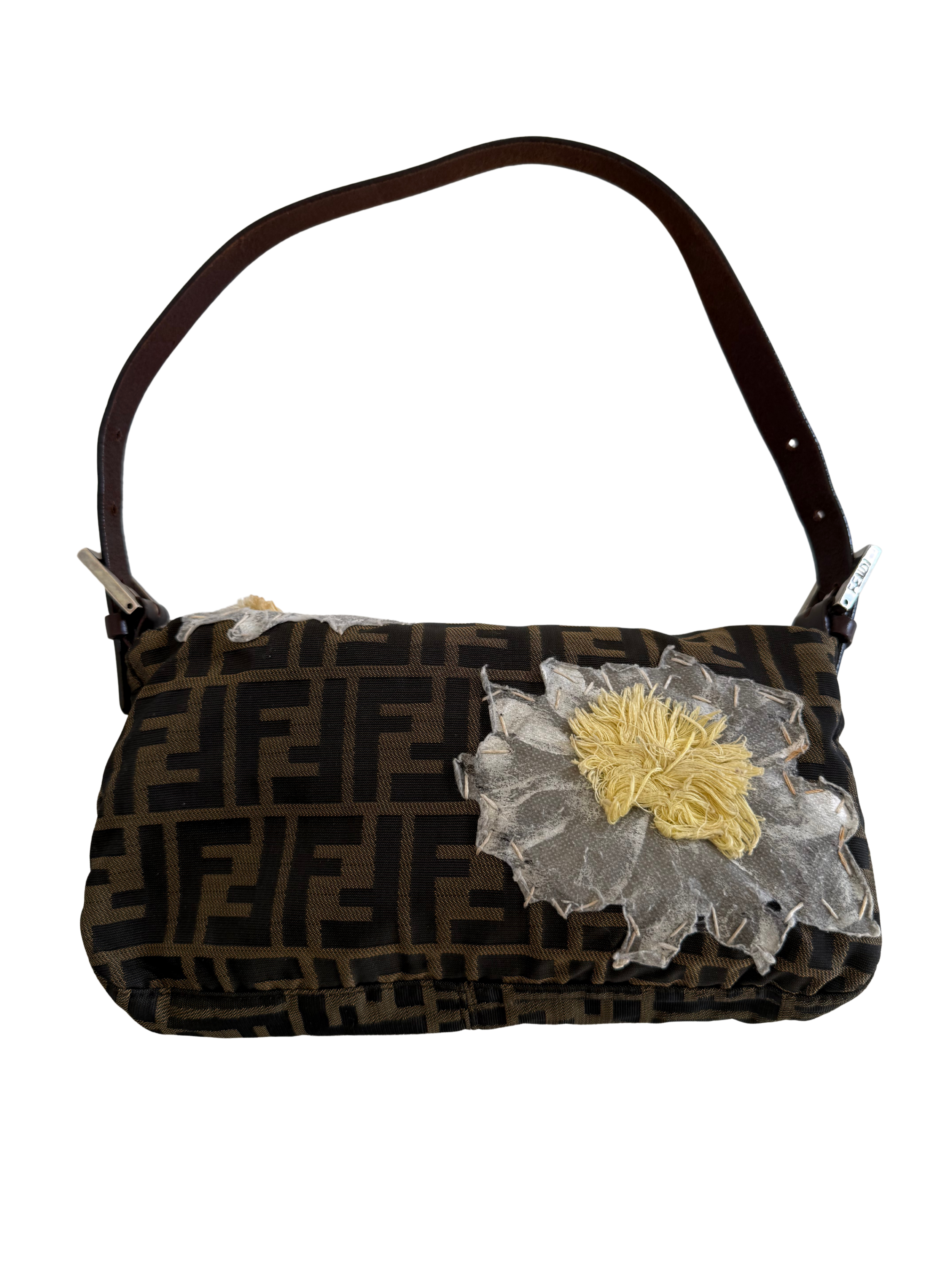 Fendi Zucca Mama Baguette Shoulder Bag