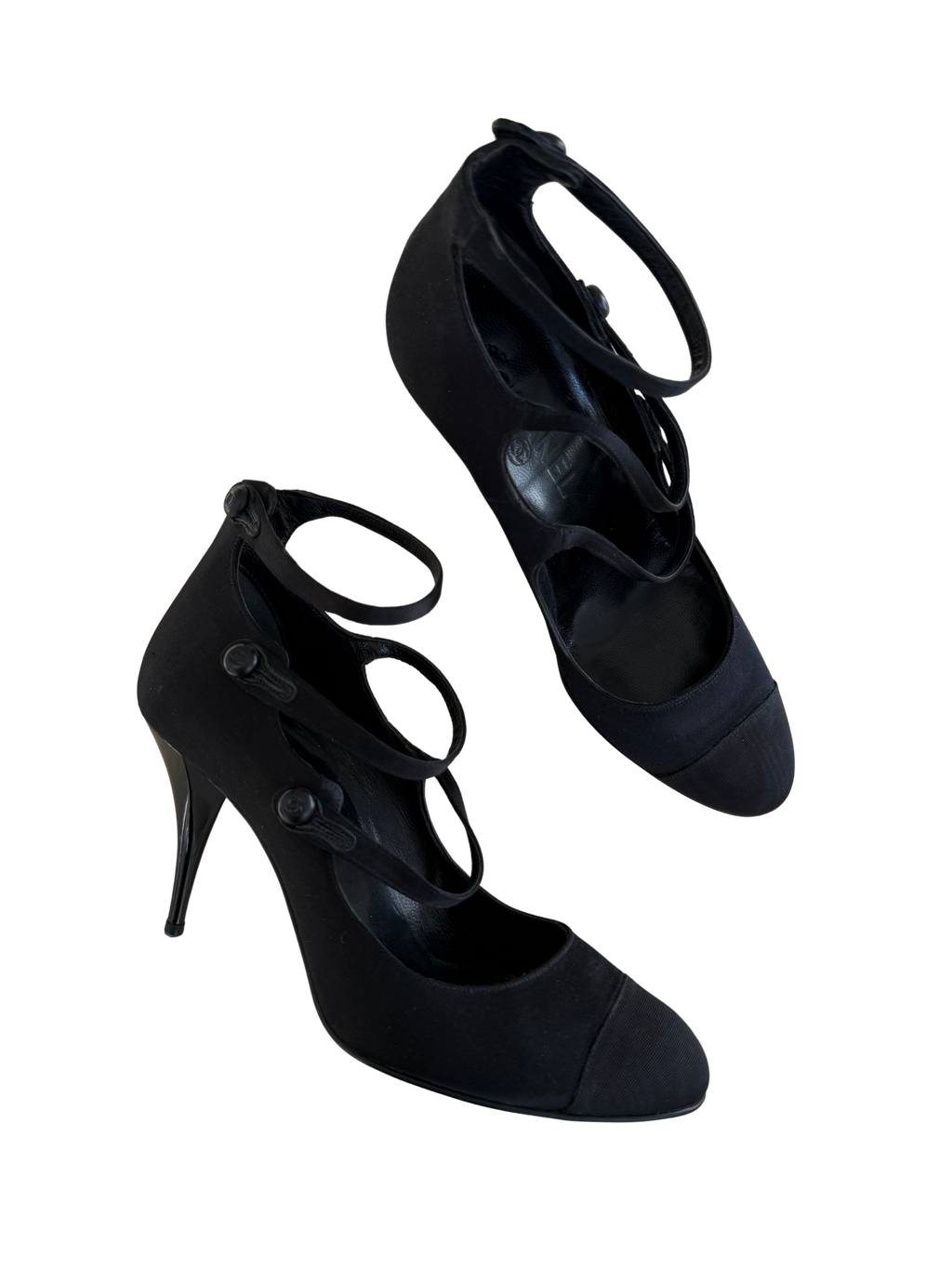 Chanel Satin Heels 38