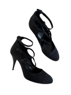 Chanel Satin Heels 38