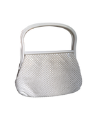 Vintage 1950’s White Lacquer Top Handle Bag