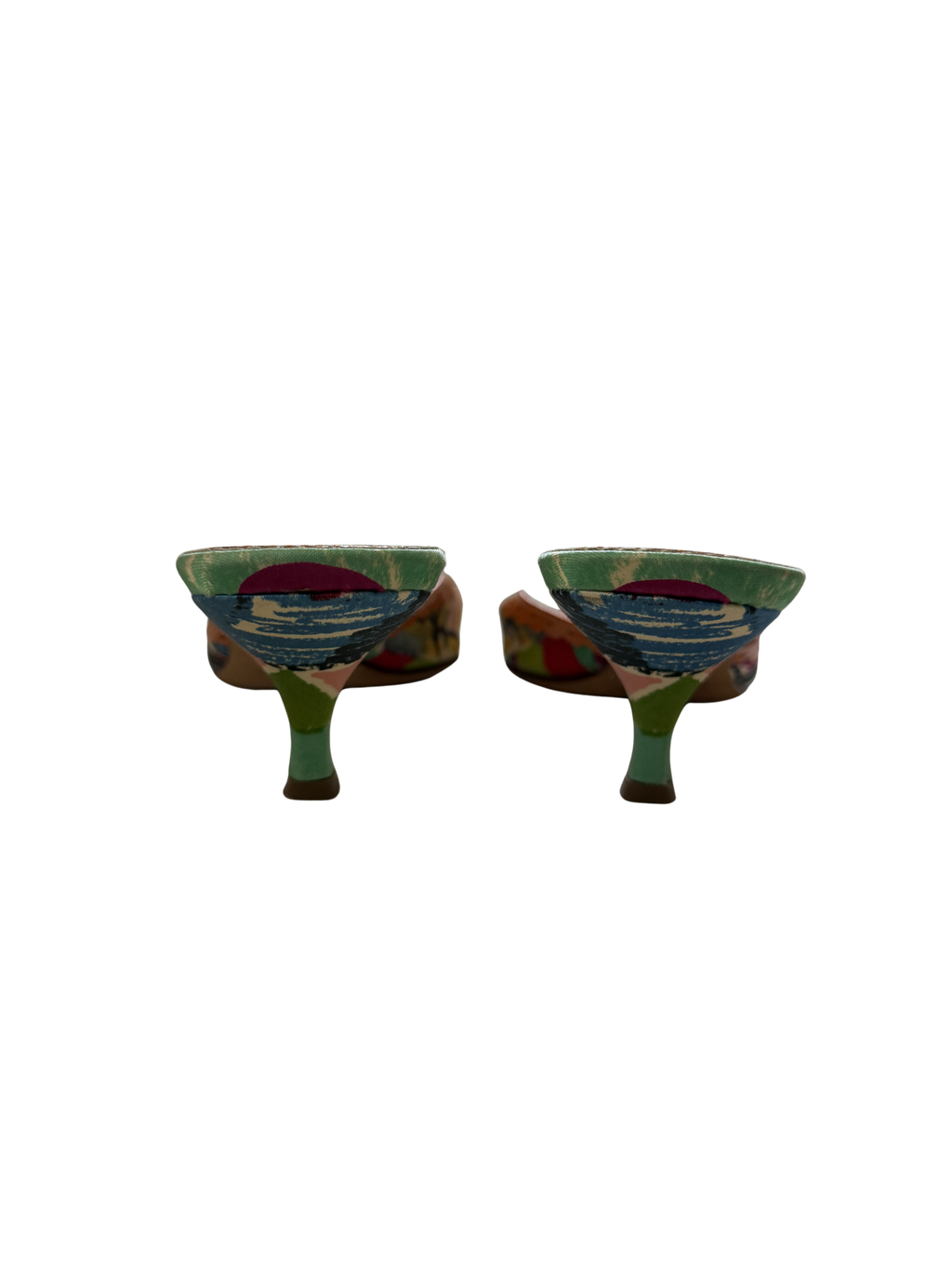 Prada Floral Kitten Heels