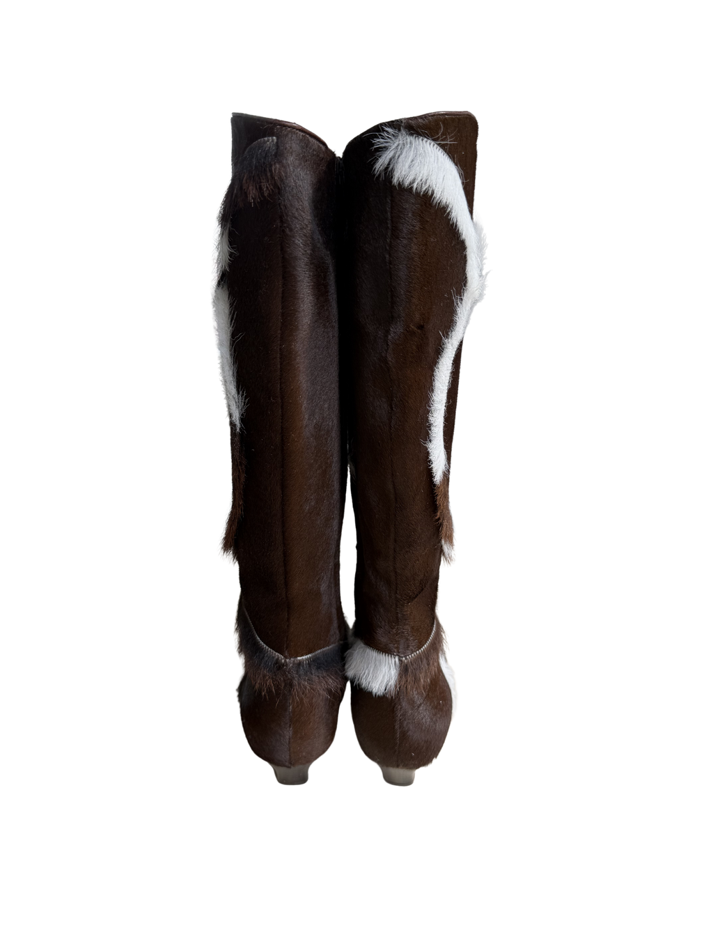 Ferragamo Ponyhair Knee High Boots
