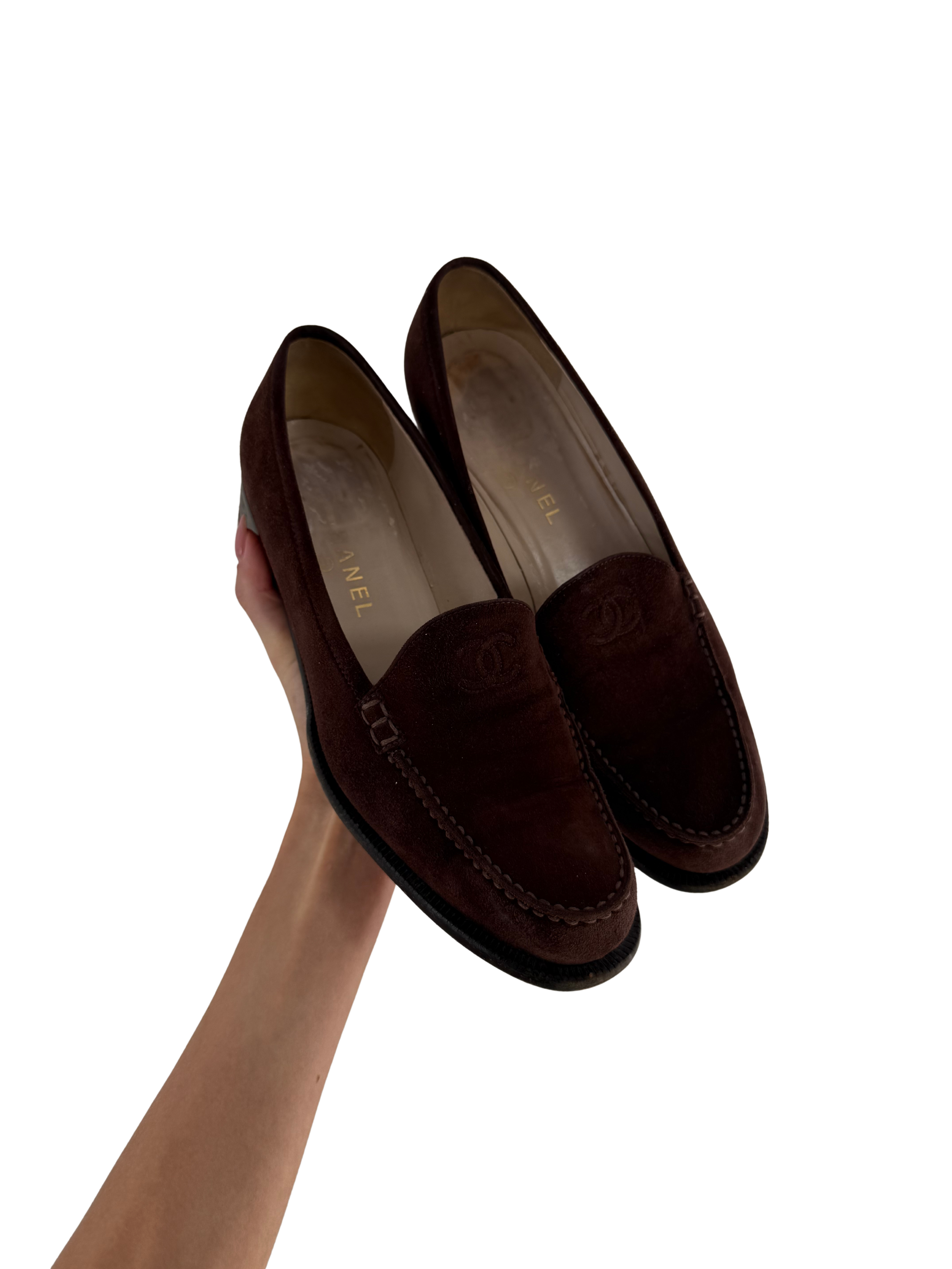 Chanel Suede Loafers 41