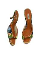 Prada Floral Kitten Heels