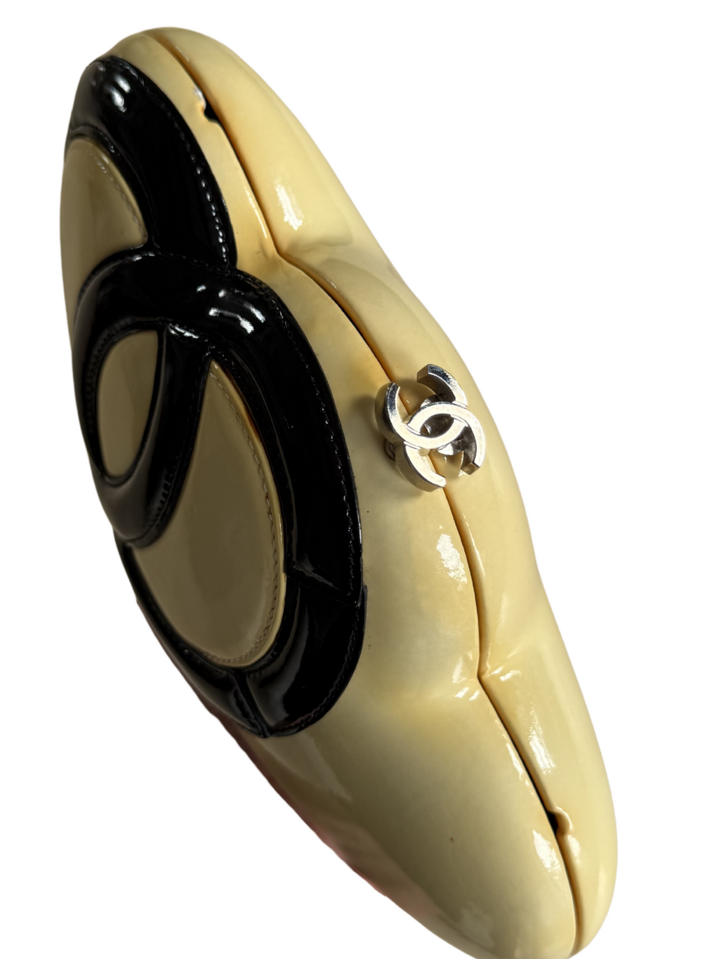 Chanel Double Heart Limited Edition Patent Leather Bag