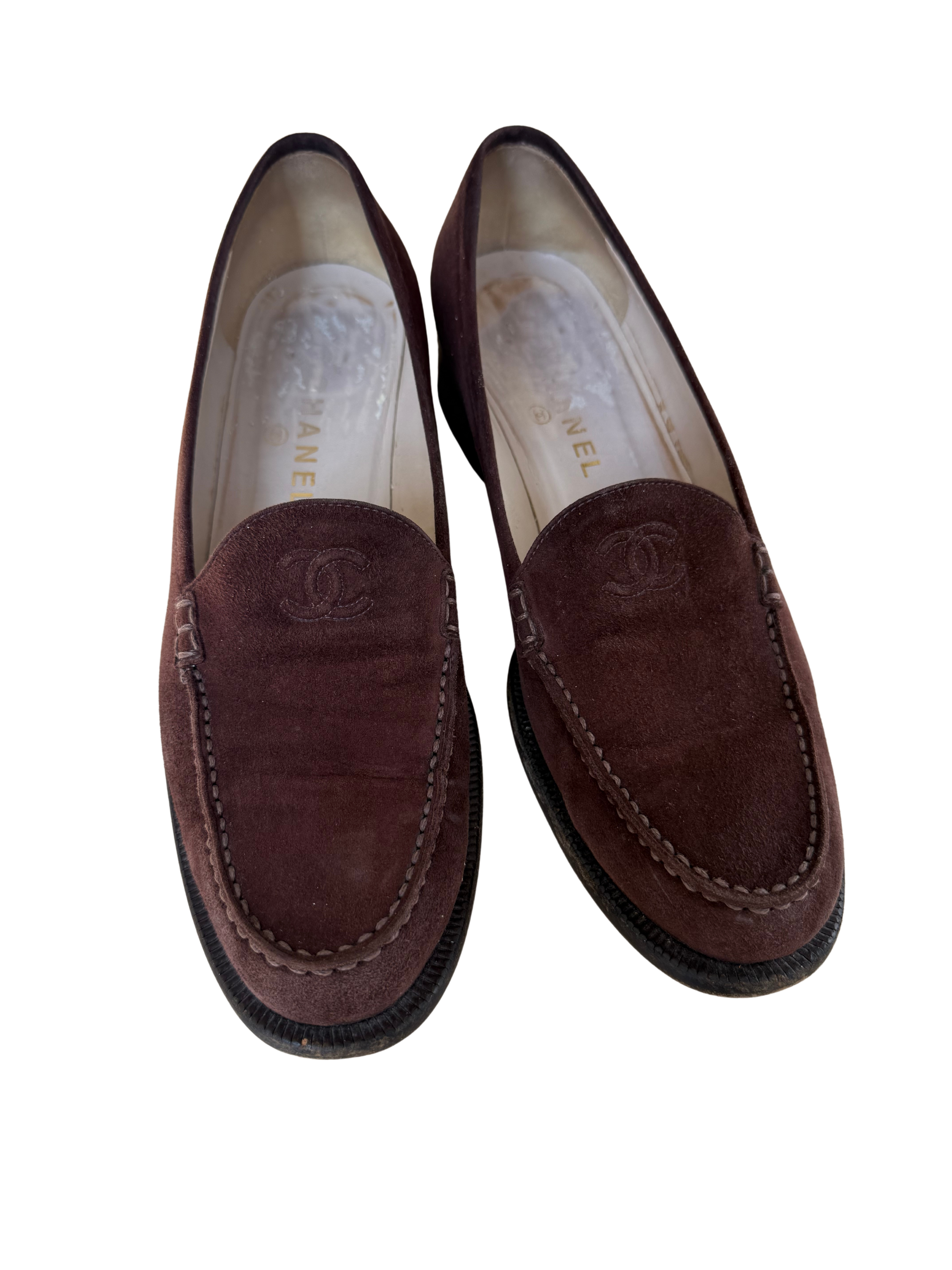 Chanel Suede Loafers 41