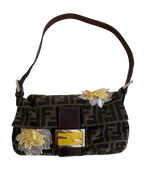 Fendi Zucca Mama Baguette Shoulder Bag
