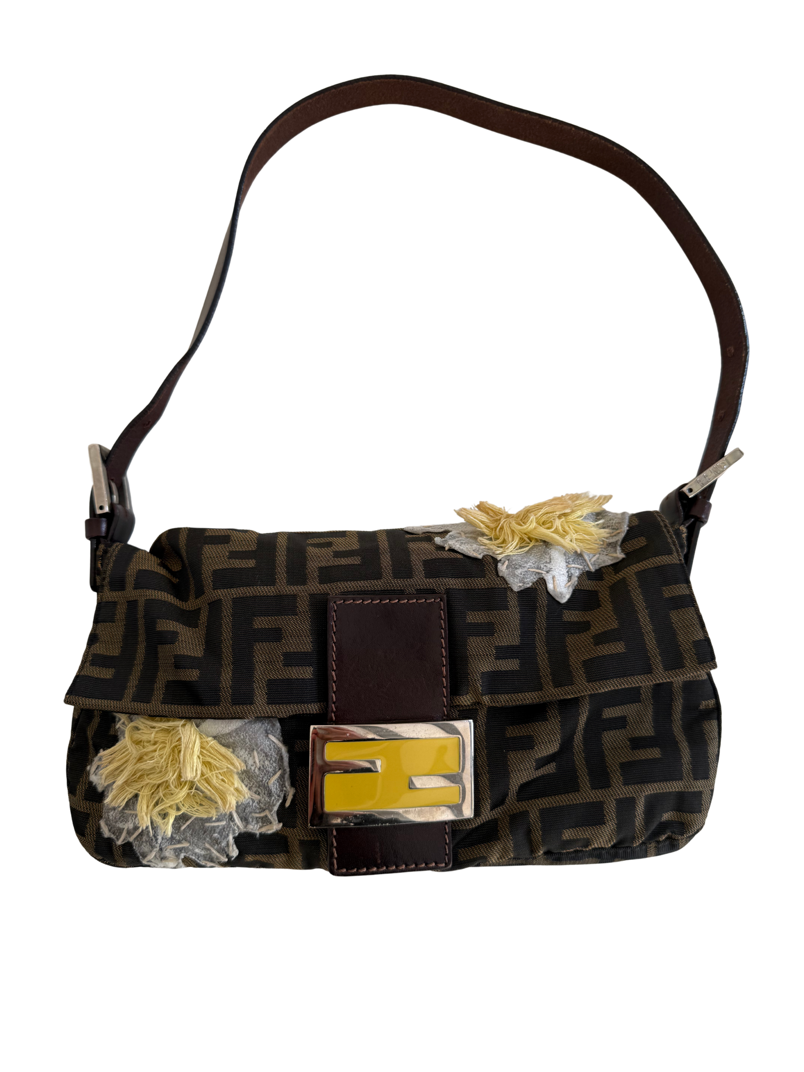Fendi Zucca Mama Baguette Shoulder Bag