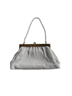 Whiting & Davis Ivory Mesh Purse