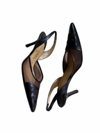 Chanel Vintage Mesh CC Slingback Heels