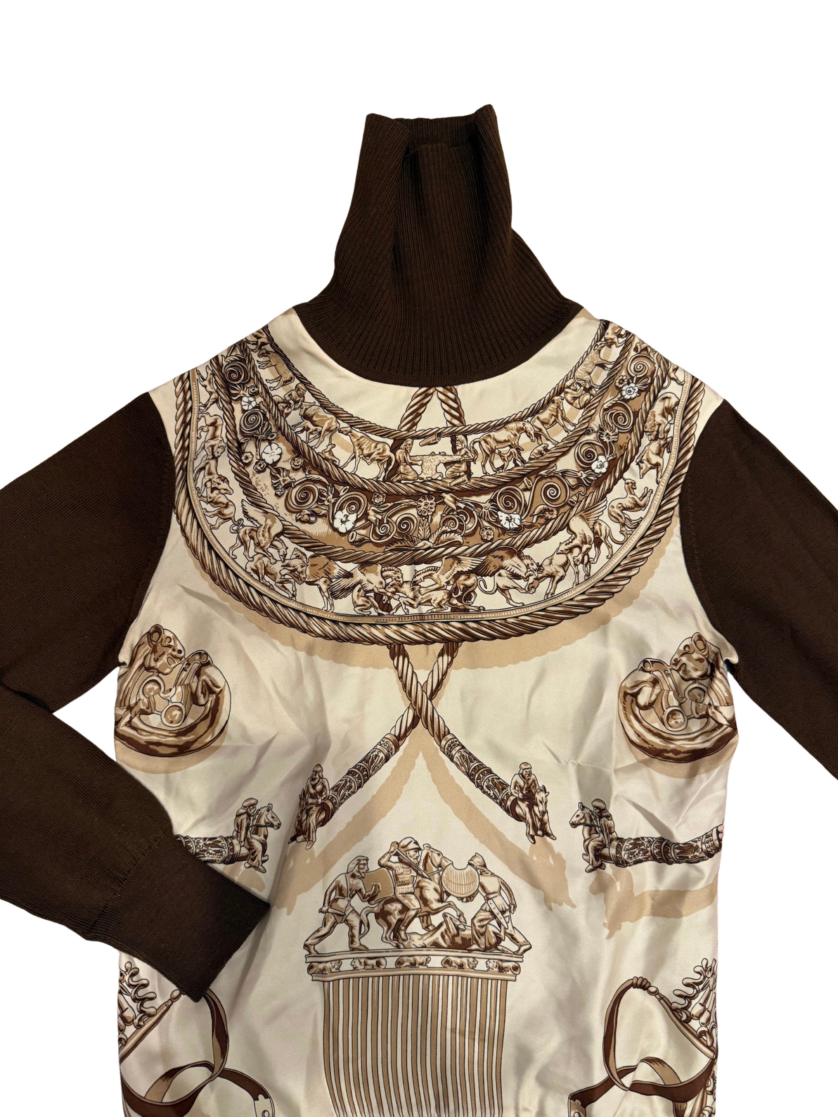Hermes Silk Turtleneck Sweater