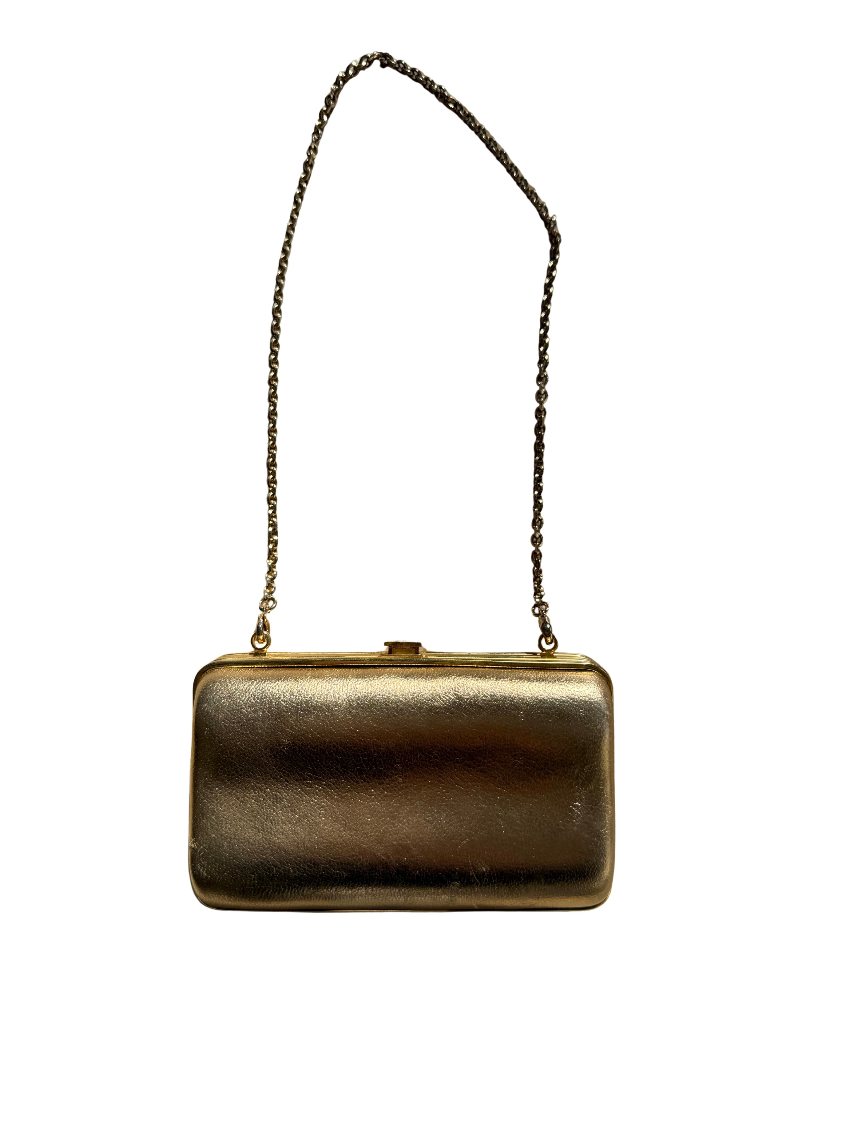 Vintage Judith Leiber Gold Clutch