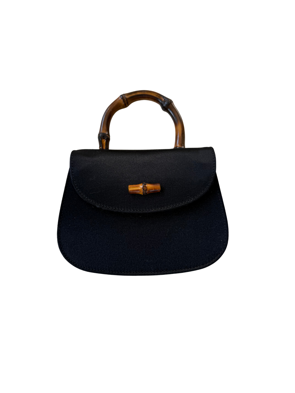 Gucci Bamboo Mini Satin Bamboo Bag