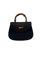 Gucci Bamboo Mini Satin Bamboo Bag