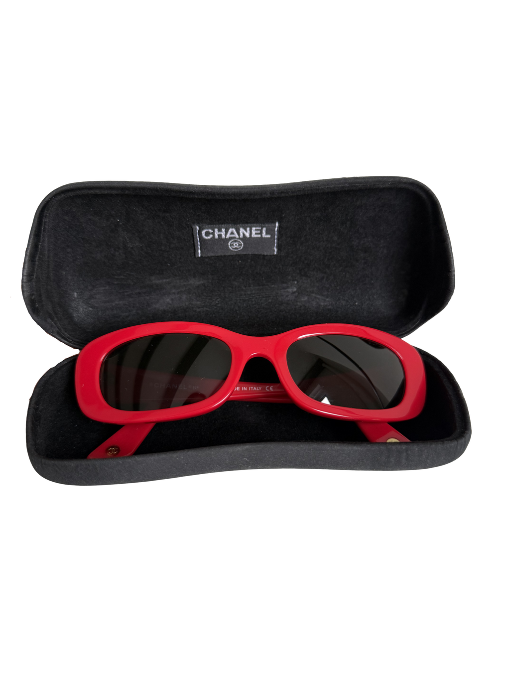 Chanel Red CC Sunglasses