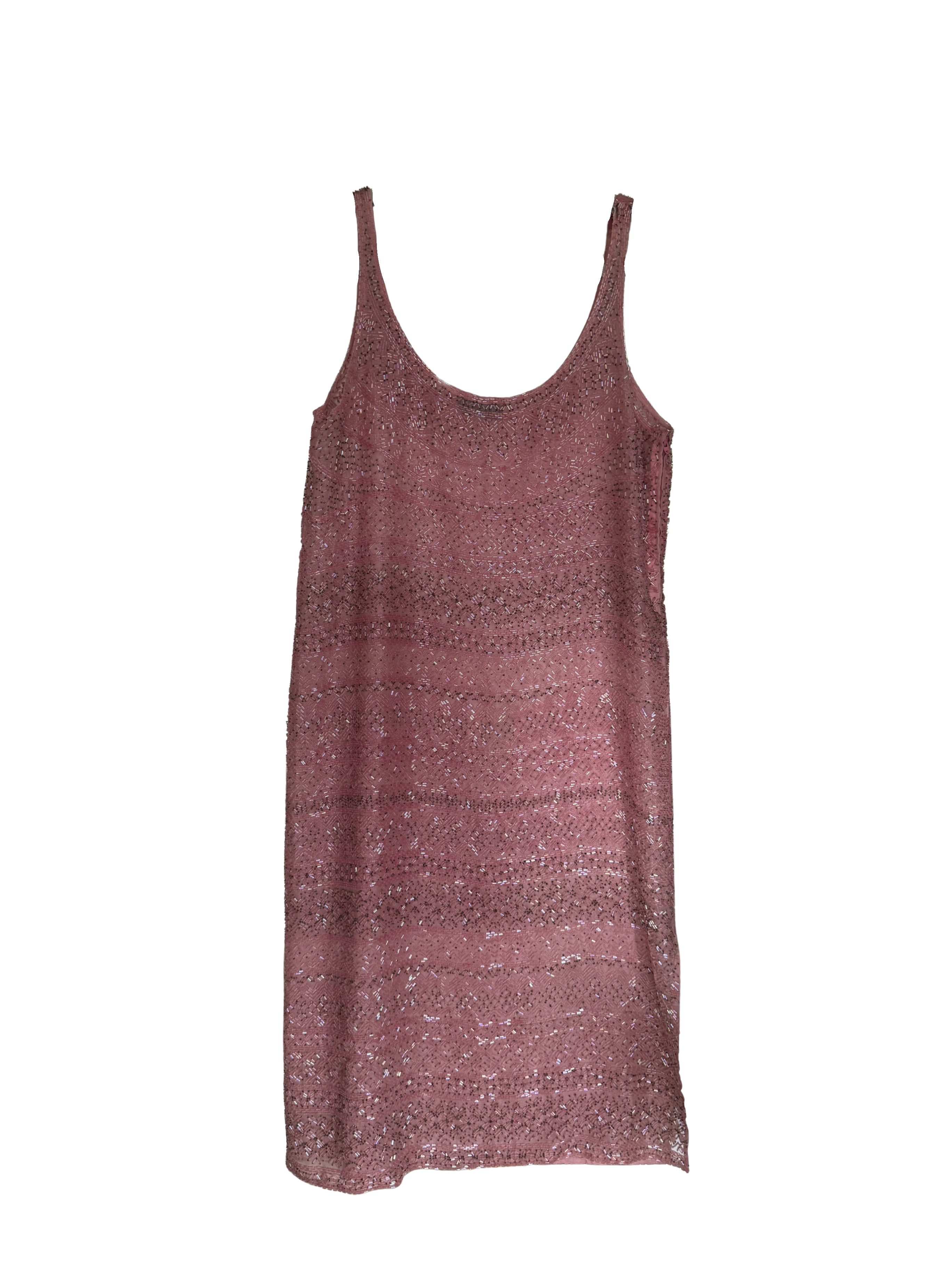 Halston 1970s Beaded Dress
