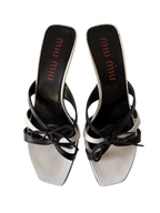 Miu Miu Black and White Kitten Heels