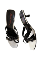 Miu Miu Black and White Kitten Heels