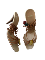 Moschino Fruit Charm Lace Up Heels