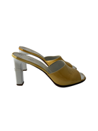 Chanel 2001 Yellow Patent Leather Mules