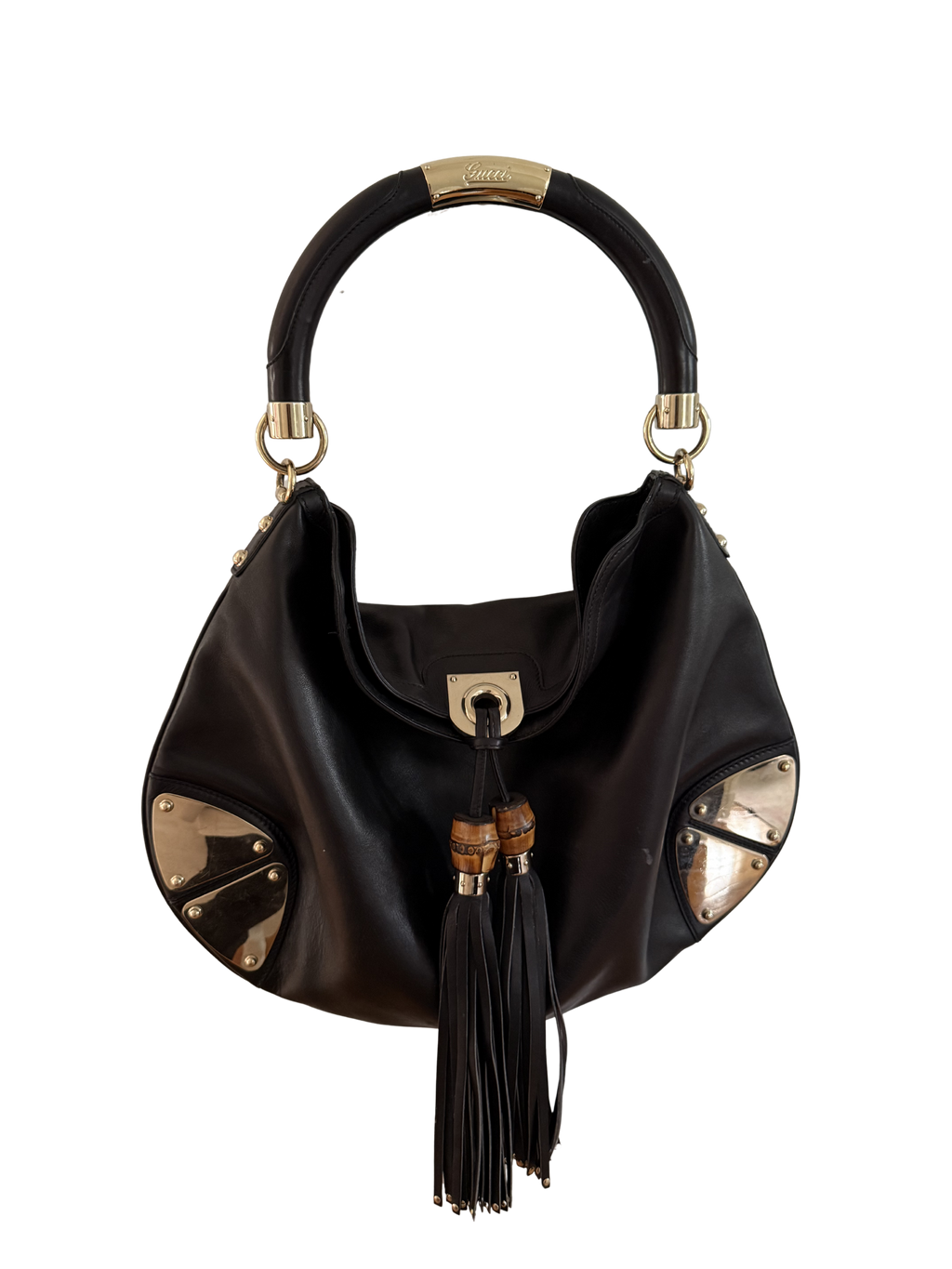 Gucci Indy Leather Hobo Bag