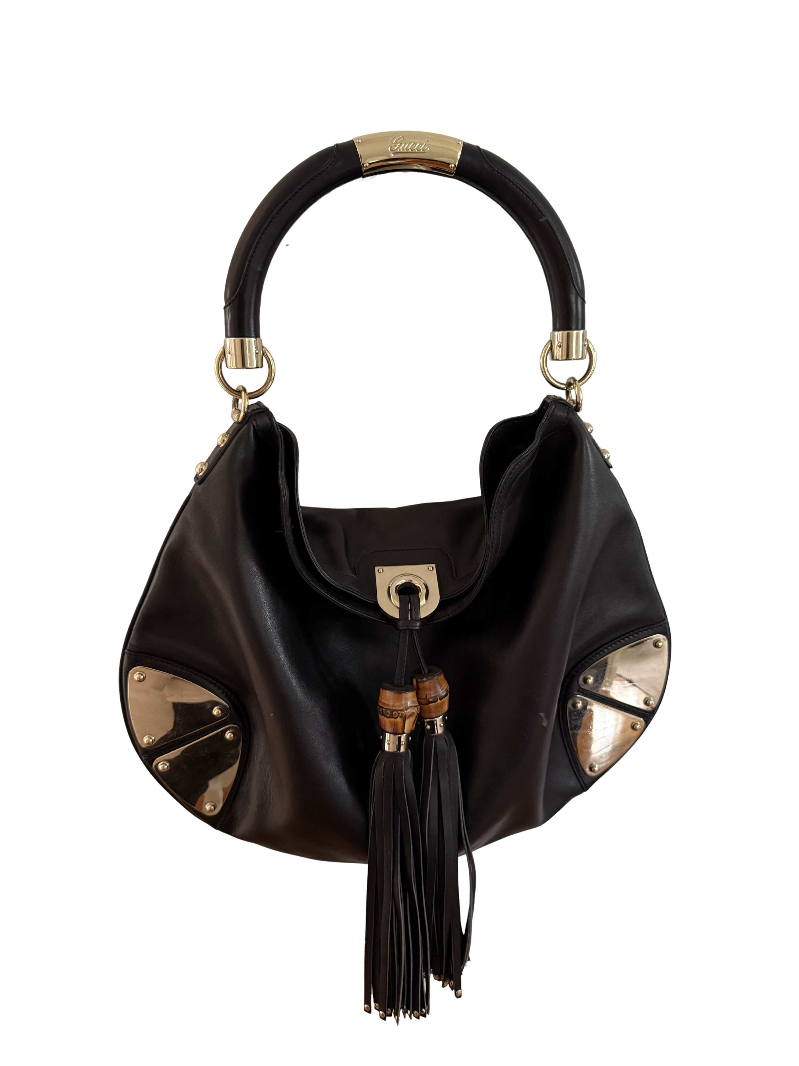 Gucci Indy Leather Hobo Bag