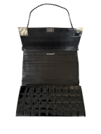 Chanel Black Patent Leather Chocolate Bar Bag
