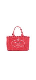 Prada Canapa Red Canvas Mini Tote